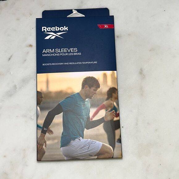 Reebok black arm sleeves size XL - Picture 1 of 5